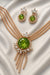 Emerald Shine Statement Jewelry Set – Necklace & Earrings | Bridal & Evening Wear